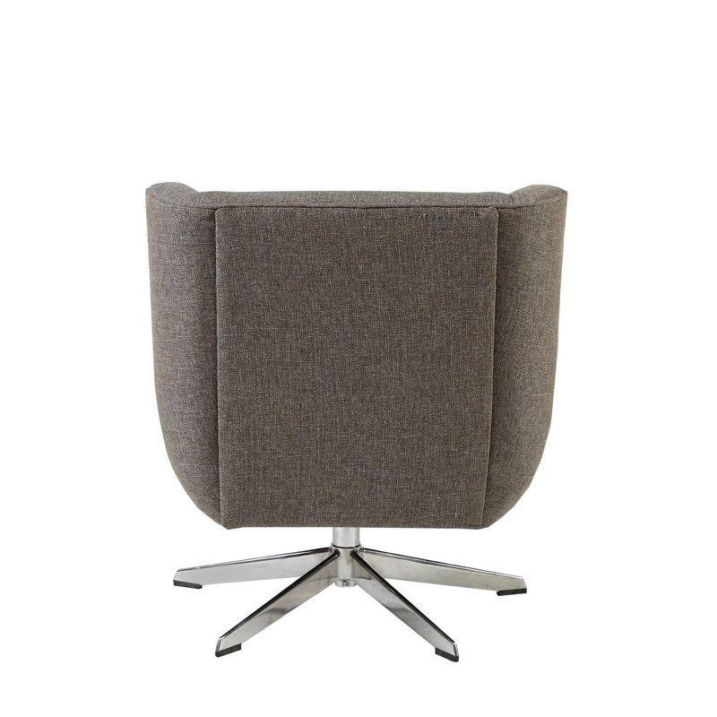 Nina Swivel Lounge Star Based Chair Brown