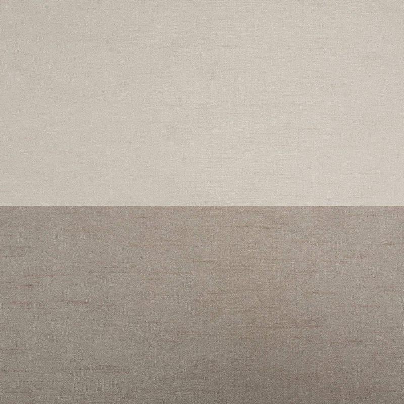 Set of 2 96"x54" Chateau Striped Faux Silk Grommet Top Window Curtain Panel Taupe: Room Darkening Drapes, Exclusive Home