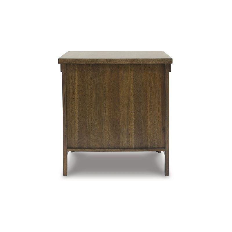 Signature Design by Ashley Casual Moriville End Table, Grayish Brown