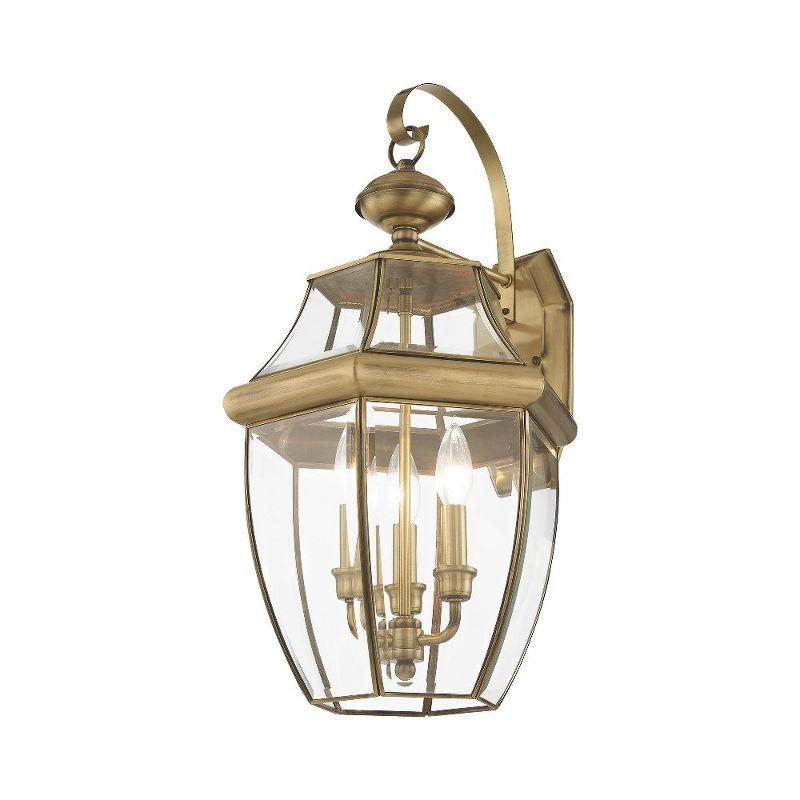 Livex Lighting Monterey 3 - Light Wall Light in  Antique Brass