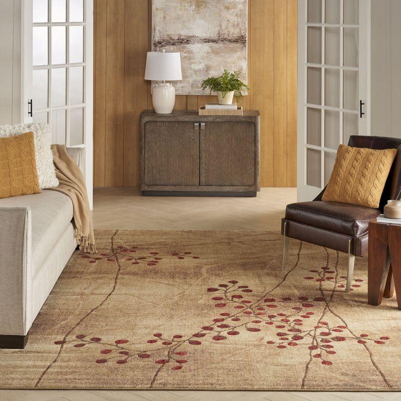 Nourison Somerset Latte Area Rug ST74 6'7" x 9'7"
