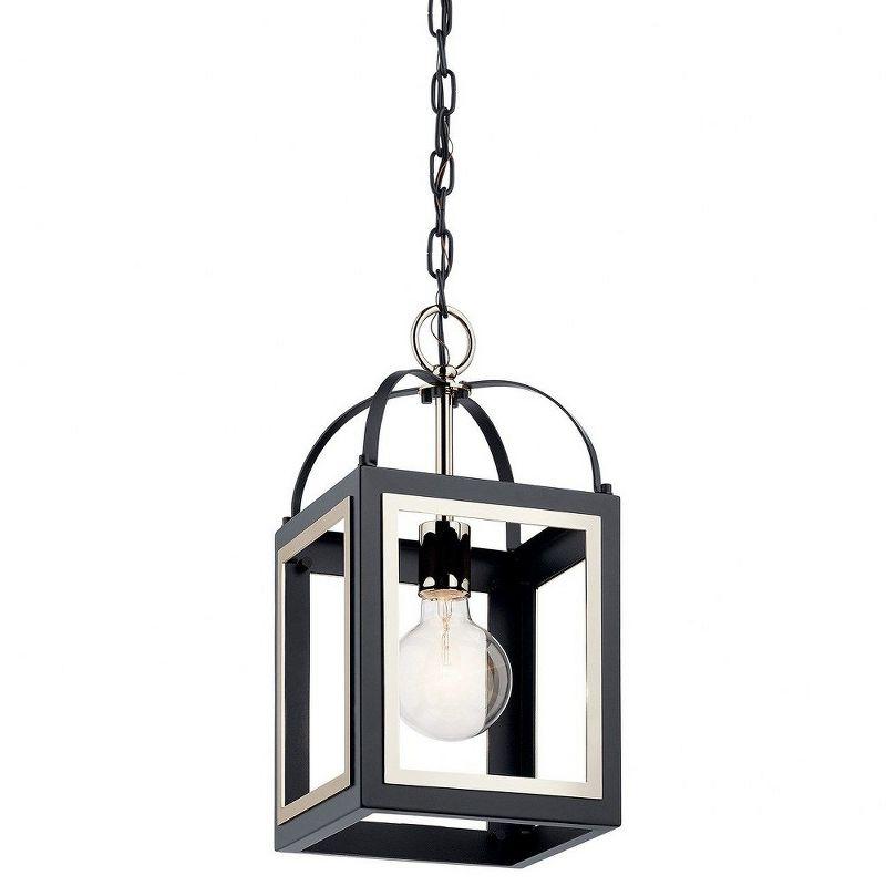 Vath™ 8" 1 Light Pendant Black