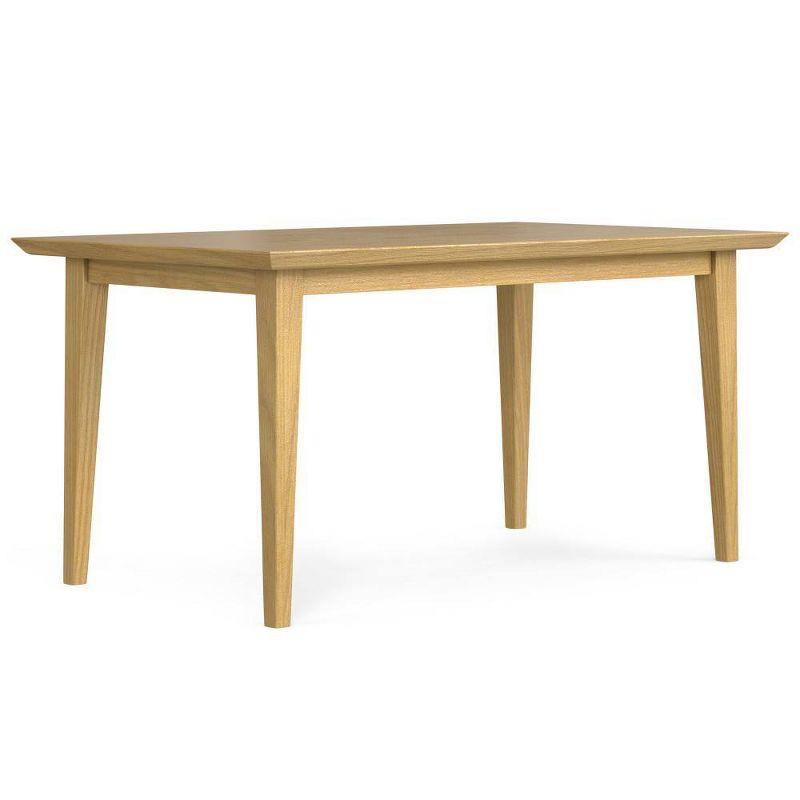 Fairway Oak Veneer Rectangular Dining Table for 6