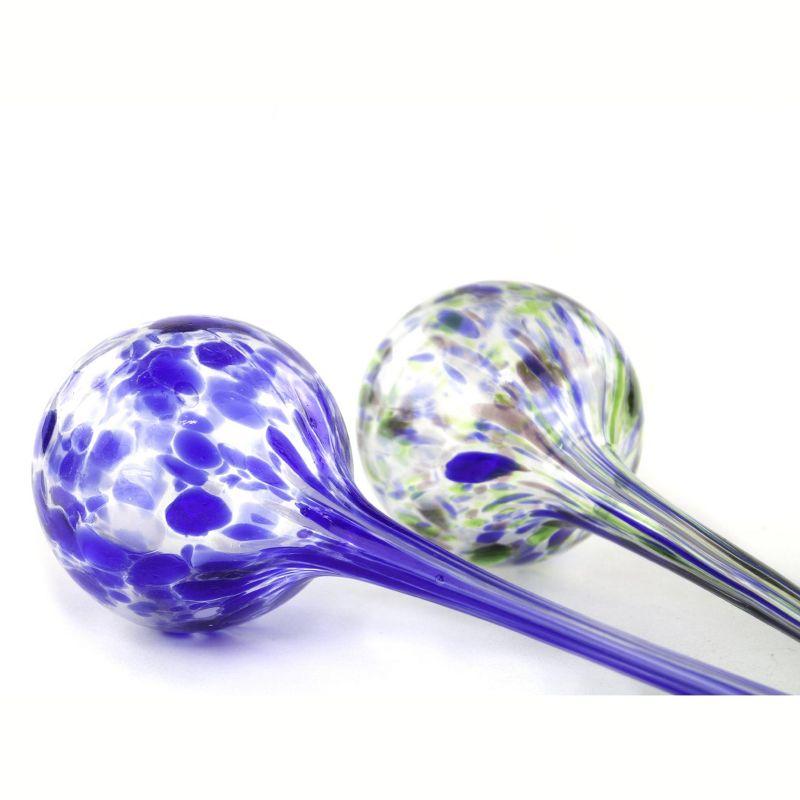 Lexi Home Self-Watering Plant Large Aqua Globes - Blue Green