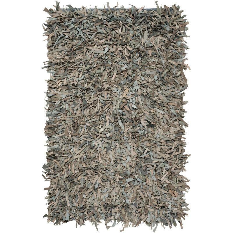 Leather Shag LSG601 Hand Woven Rugs - Safavieh