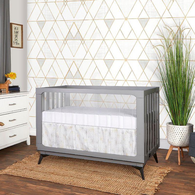 Evolur Acrylic Millennium 4 in 1 Convertible Crib