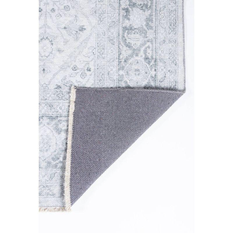 2'3"x7'6" Runner Chandler Rug Gray - Momeni: Bohemian Shibori Pattern, Medium Pile, Indoor Carpet, Cotton & Polyester