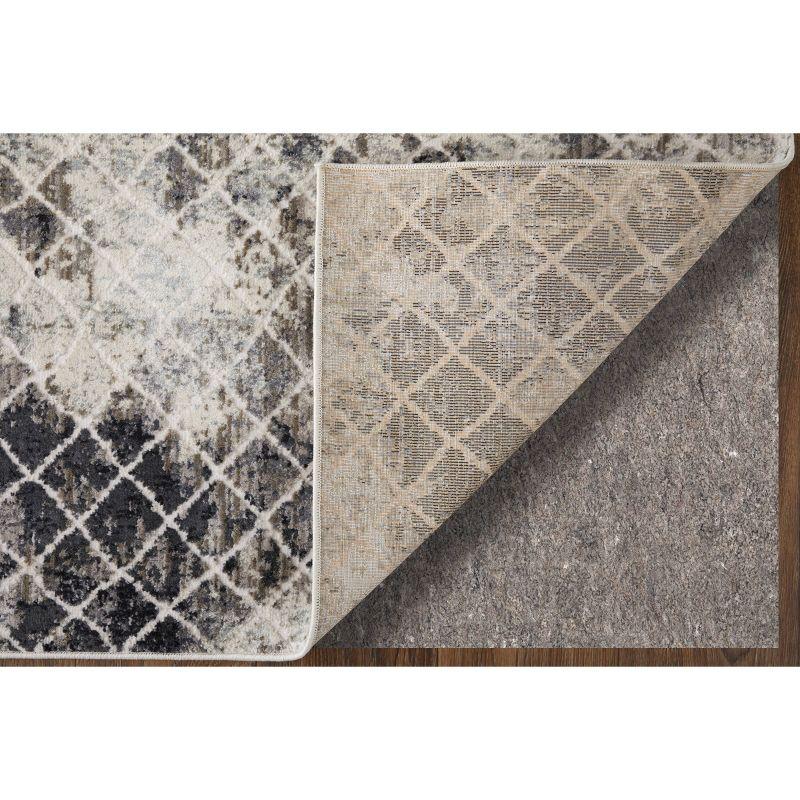 Kano Transitional Diamond Ivory/Gray/Taupe Area Rug