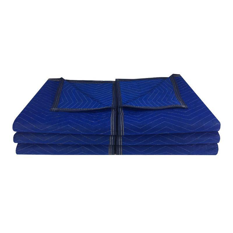 UBMOVE 6 Pack of Blue Economy Moving Blanket 72" x 80",  43 lbs./Doz