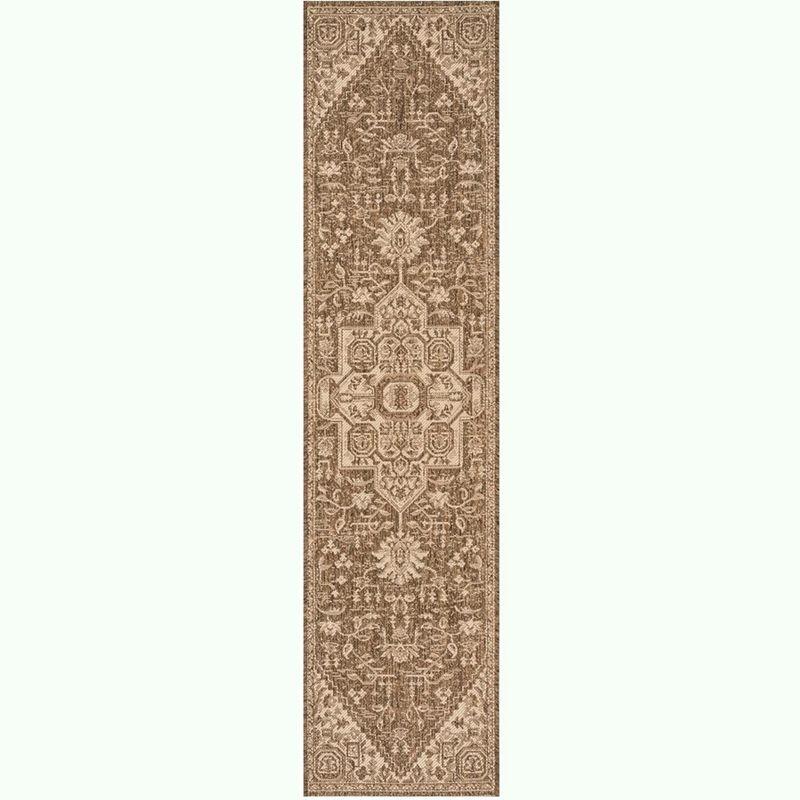 Beach House BHS138 POWER LOOMED Indoor/Outdoor Runner Rug - Cream/Beige - 2'2"x12' - Safavieh