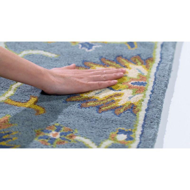 Heritage HG651 Handmade Runner Rug - 2'3"x6' - Light Blue - Safavieh