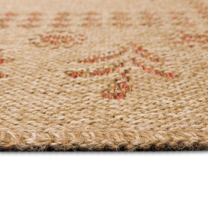 Terracotta Flat Woven Synthetic Indoor/Outdoor Rug 24" x 5"