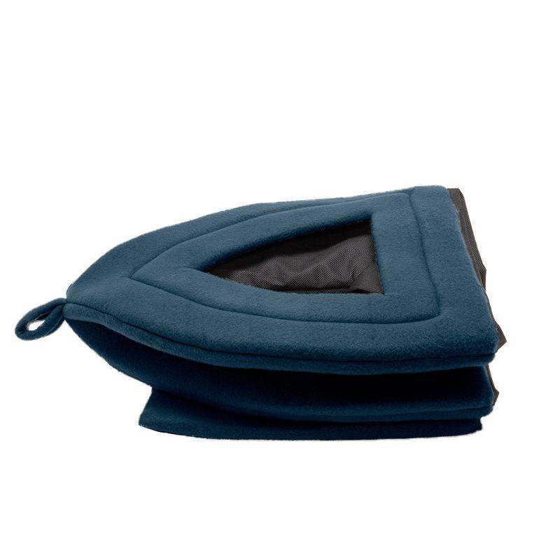 FurHaven Fleece Pet Tent Small Dog and Cat Bed - Small, Lagoon Blue