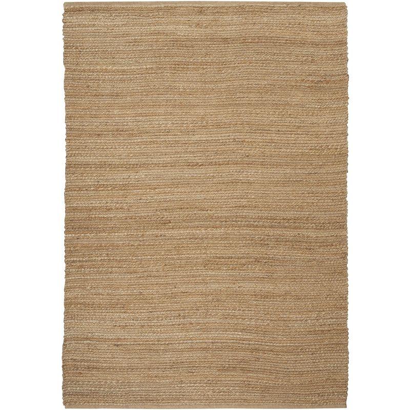 Nourison Hand Woven Natural Jute Rug Natural 4' x 6'