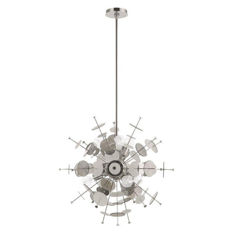 Livex Lighting Circulo 6 - Light Chandelier in  Polished Chrome