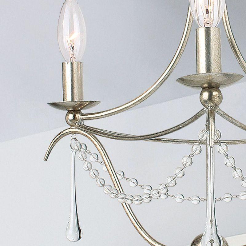 Crystorama Lighting Metro 3 - Light Chandelier in  Antique Silver