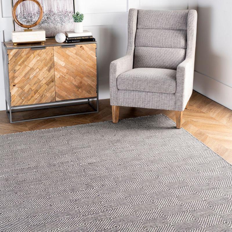 Nuloom Ago Geometric Wool Indoor Area Rug