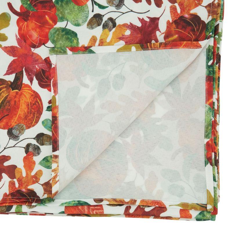 Saro Lifestyle Pumpkin Foliage Printed Tablecloth