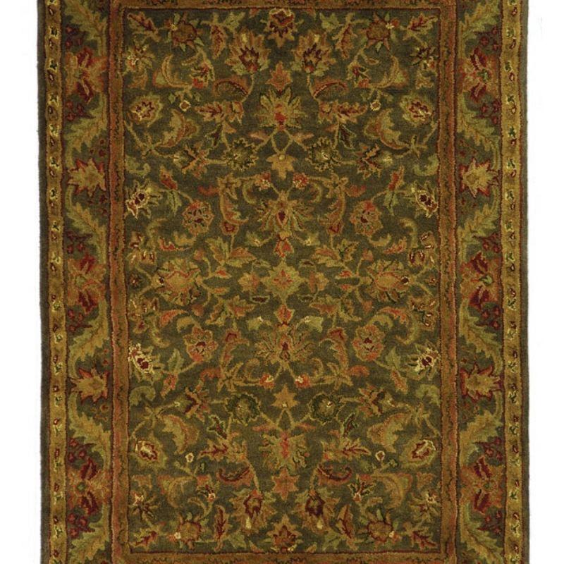 Antiquity AT52 Hand Tufted Indoor Accent Rug - Green/Gold - 3'x5' - Safavieh