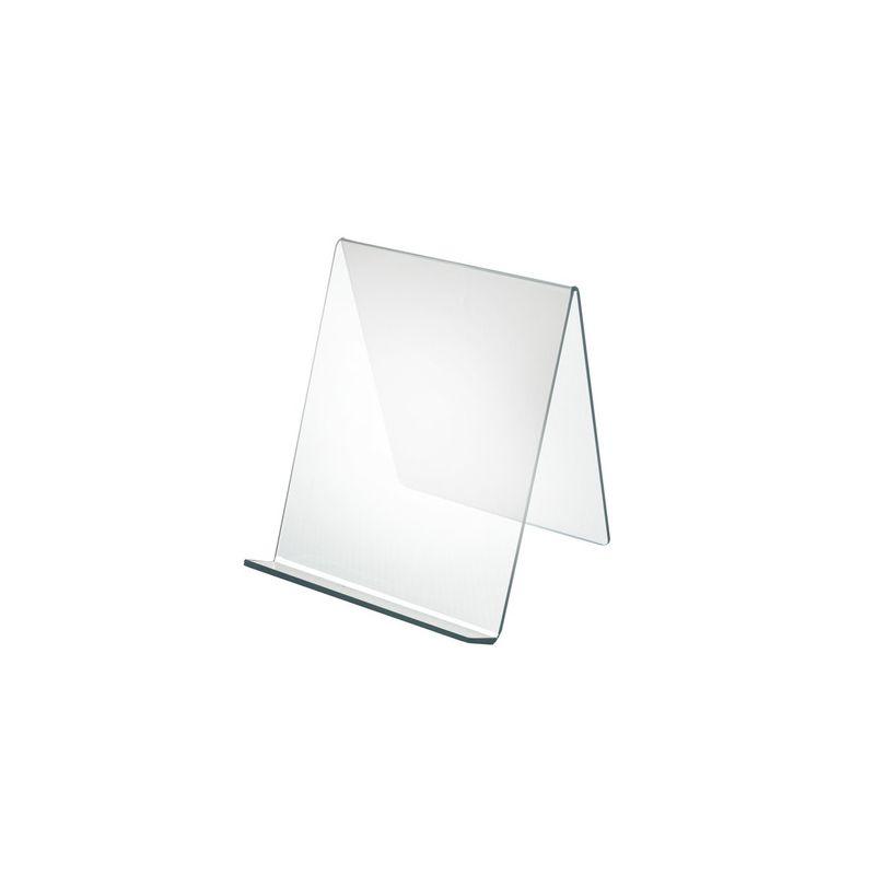 Azar Displays 8"W x 8"D x 8.75"H Easel Display. Front Lip: 1.75"H, 10-Pack (Set of 10)