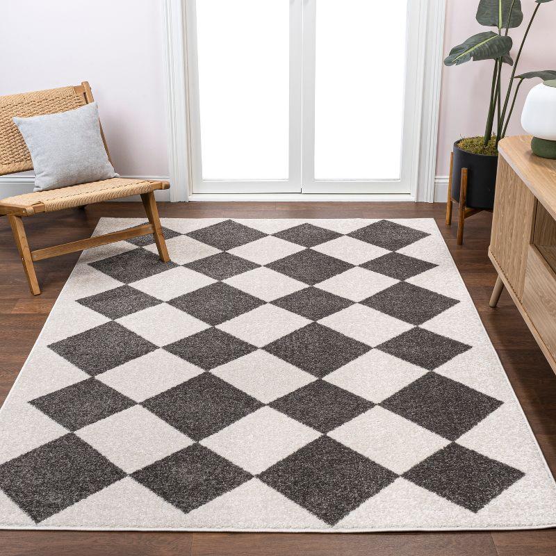 JONATHAN Y Draper Classic Geometric Diamond Pattern Area Rug