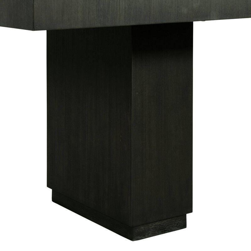 Holden Rectangular Standard Height Dining Table Top Black - Picket House Furnishings: With 20" Extension Leaf, Seats 4