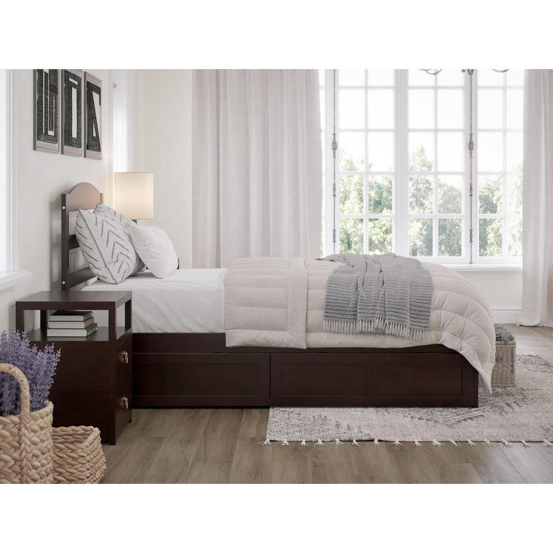 AFI Furnishings Warren Platform Bed T with Drawers ES