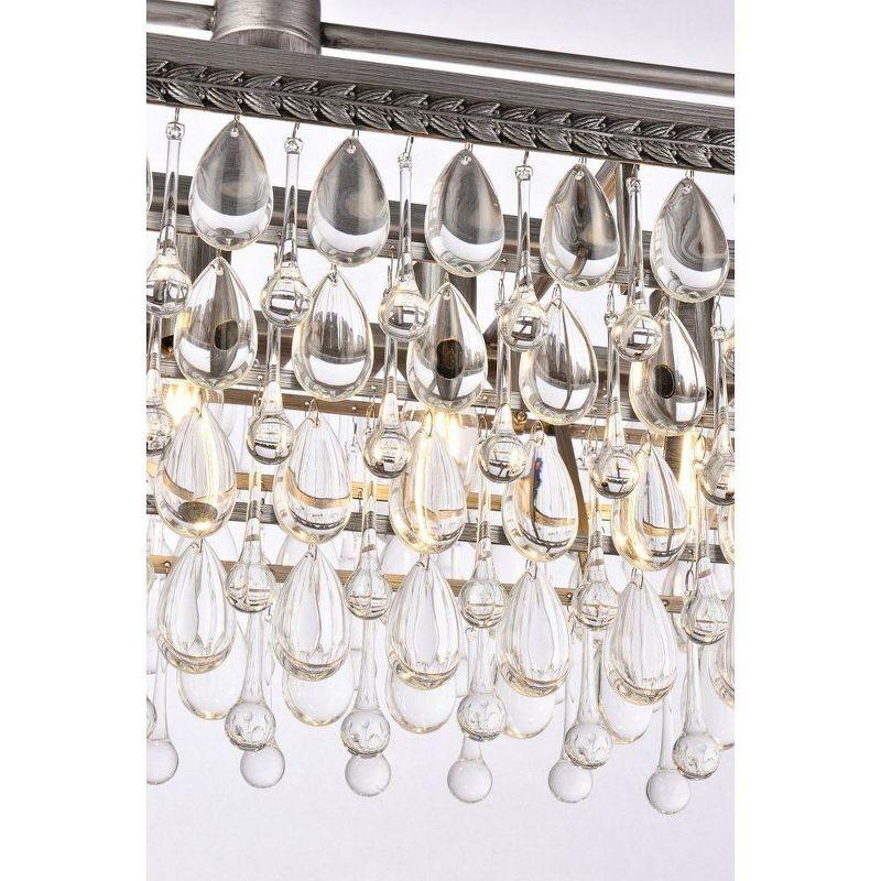 Elegant Lighting Nordic 6 - Light Pendant in  Antique Silver