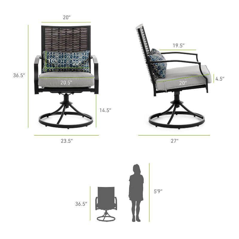 Outdoor Dining Armchair with Cushion