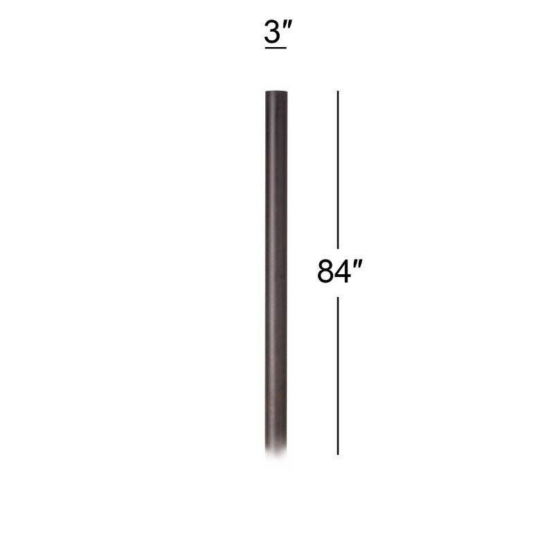 John Timberland Outdoor Post Light Pole Bronze Direct Burial 84" for Exterior Barn Deck House Porch Yard Patio Outside Garage Front Door Garden Home