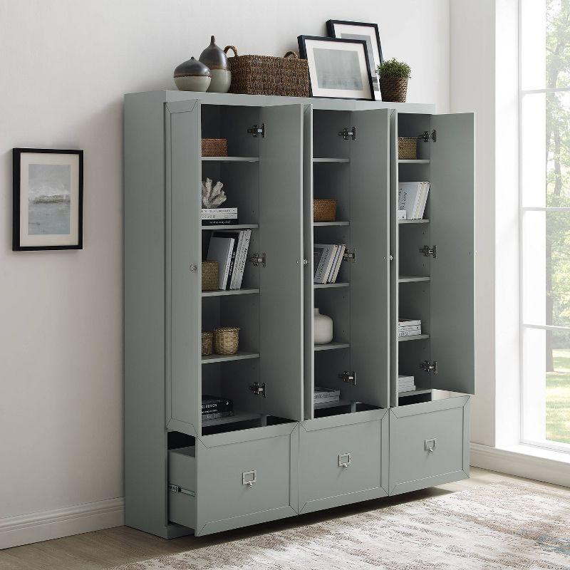 Harper Gray 3-Piece Modular Entryway Set with Pantry Closets