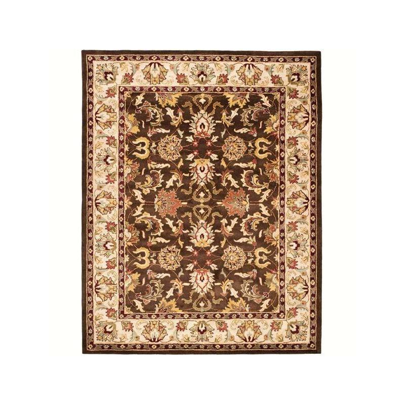 Heritage HG818 Handmade Area Rug - 5'x8' - Brown/Beige - Safavieh