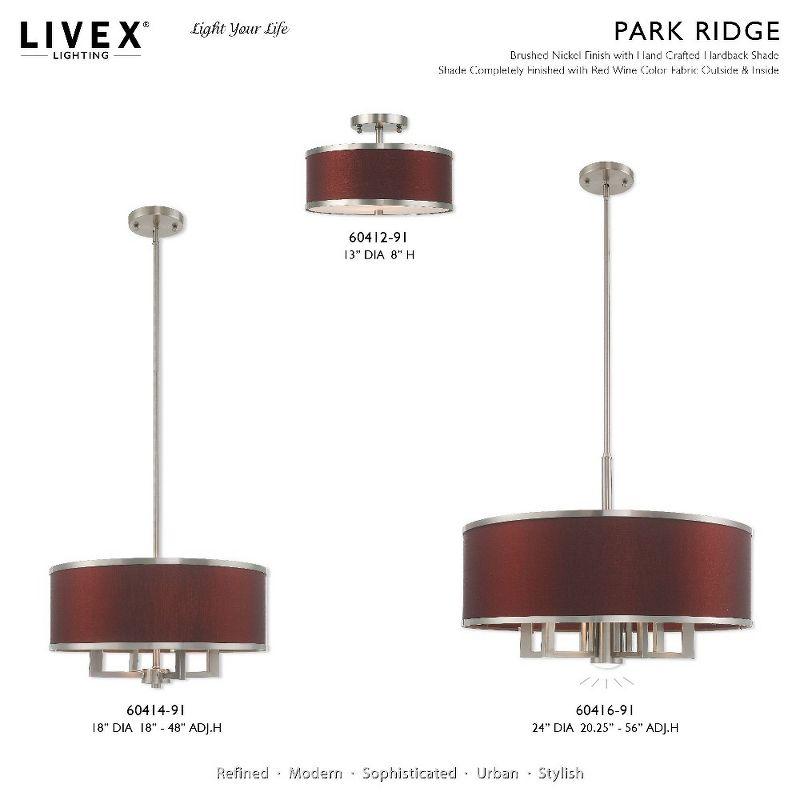 Livex Lighting Park Ridge 6 - Light Chandelier in  Brushed Nickel