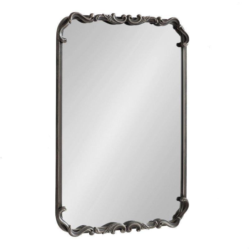 Kate & Laurel All Things Decor 20"x27" Brazelton Framed Wall Mirror Black