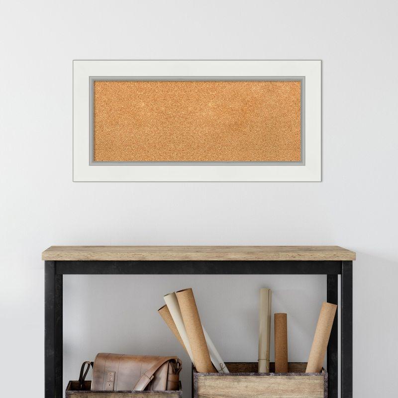 Amanti Art Eva Framed Corkboard, Natural Cork