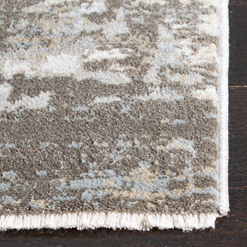 Gray 8' x 10' Synthetic Easy Care Area Rug