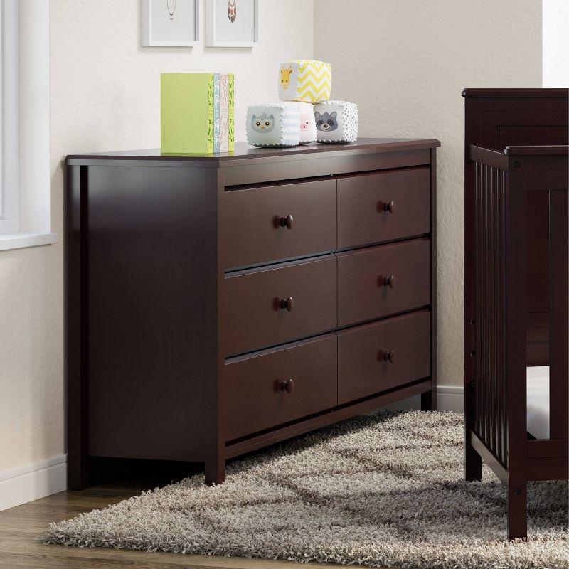 Alpine 6 Drawer Double Dresser