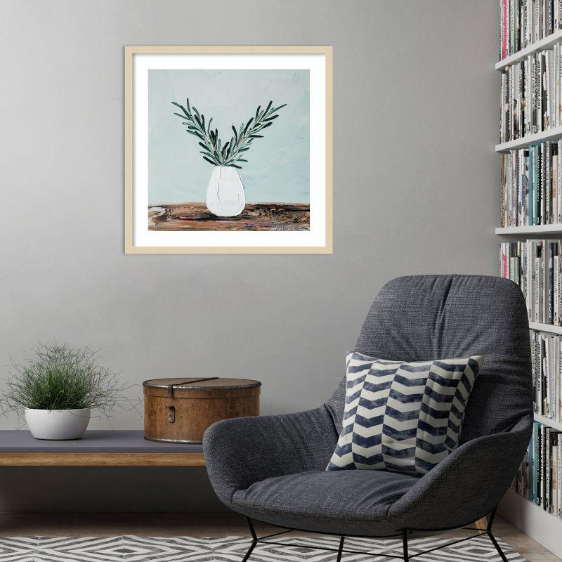 Amanti Art Extending an Olive Branch Master by Angela Hawkey Wood Framed Wall Art Print