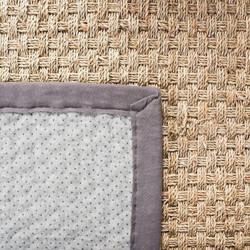 Natural Fiber NF114 Power Loomed Indoor Area Rug - Natural/Dark Grey - 6'x9' - Safavieh.