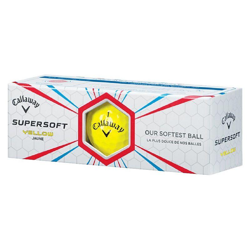 Callaway Supersoft Golf Balls 12pk - Yellow: Rubber Core, Ionomer Shell