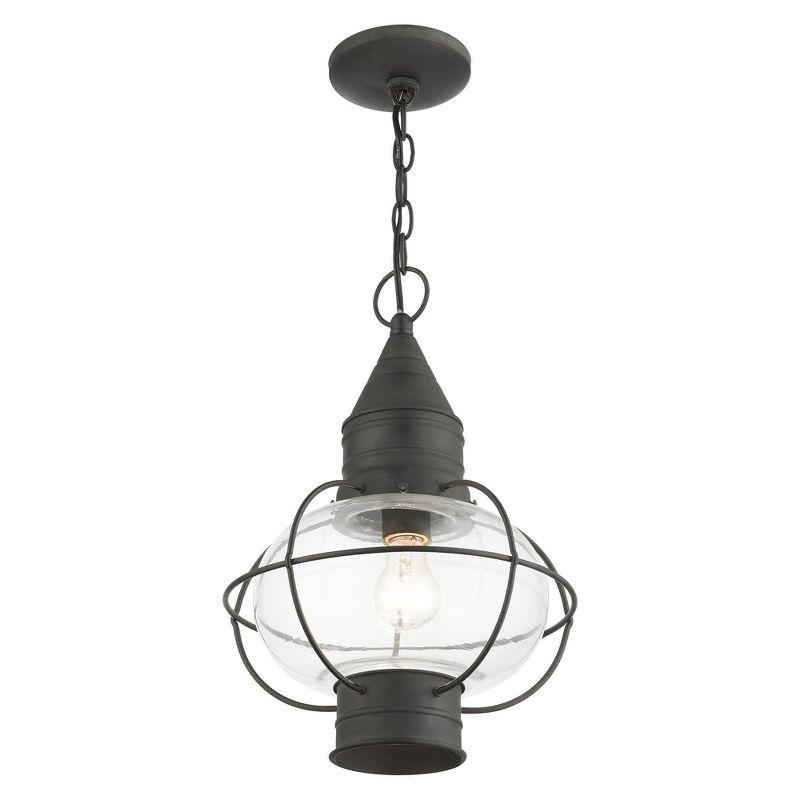 Livex Lighting Newburyport 1 - Light Pendant in  Charcoal