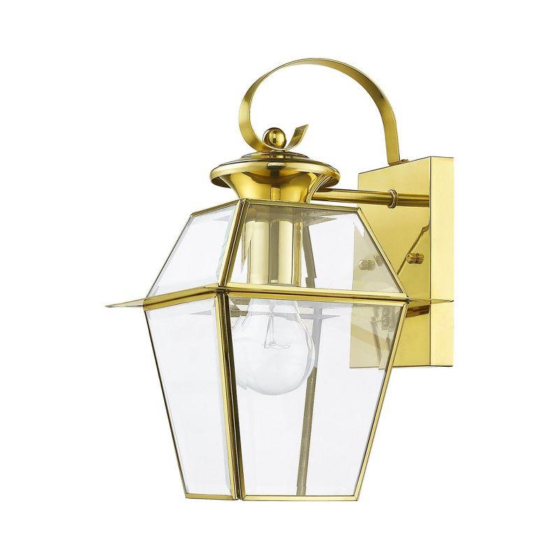 Livex Lighting Westover 1 - Light Wall Light in  Polished Brass