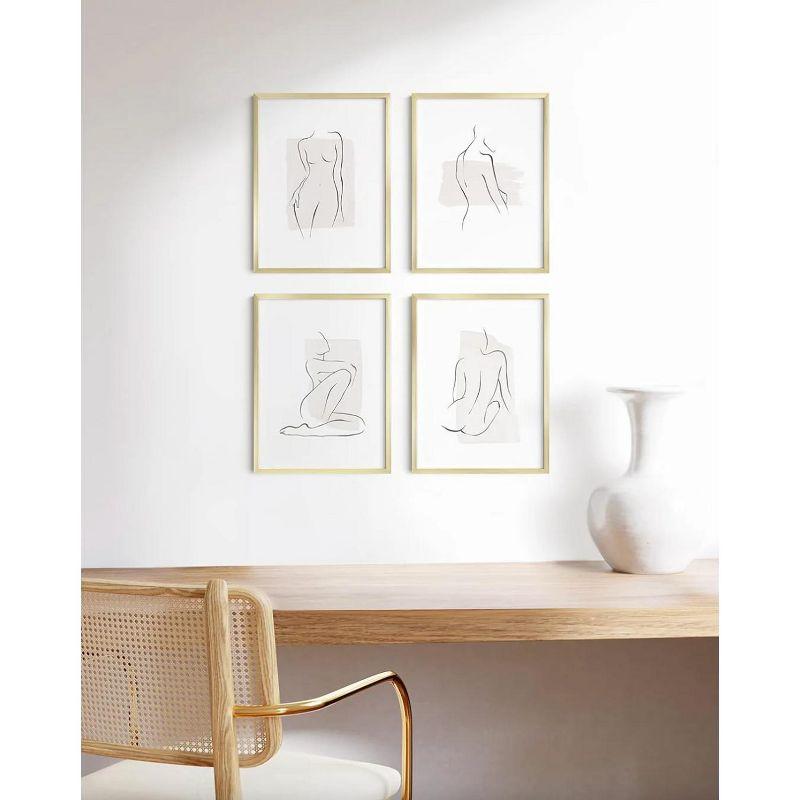 Haus and Hues Brushed Metal Single Picture Frame