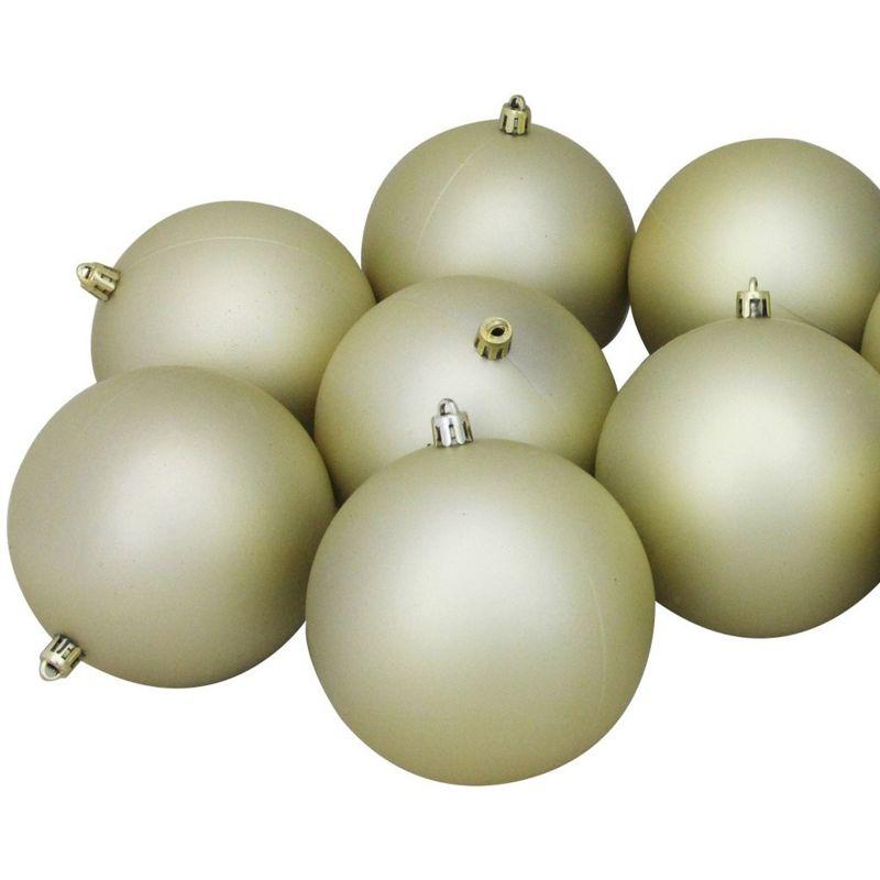 Northlight 12ct Shatterproof Matte Christmas Ball Ornament Set 4" - Gold