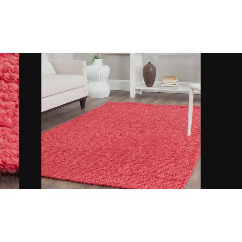 Natural Fiber NF730 Hand Woven Indoor Area Rug - Red - 4'x6' - Safavieh.