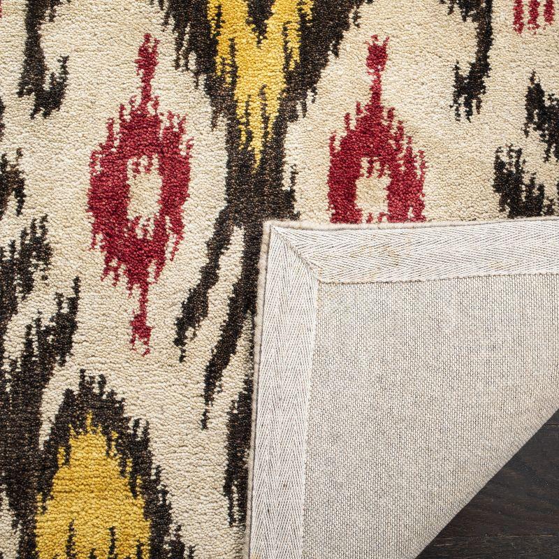 Ikat IKT216 Hand Tufted Area Rug - Beige/Brown - 8'x10' - Safavieh