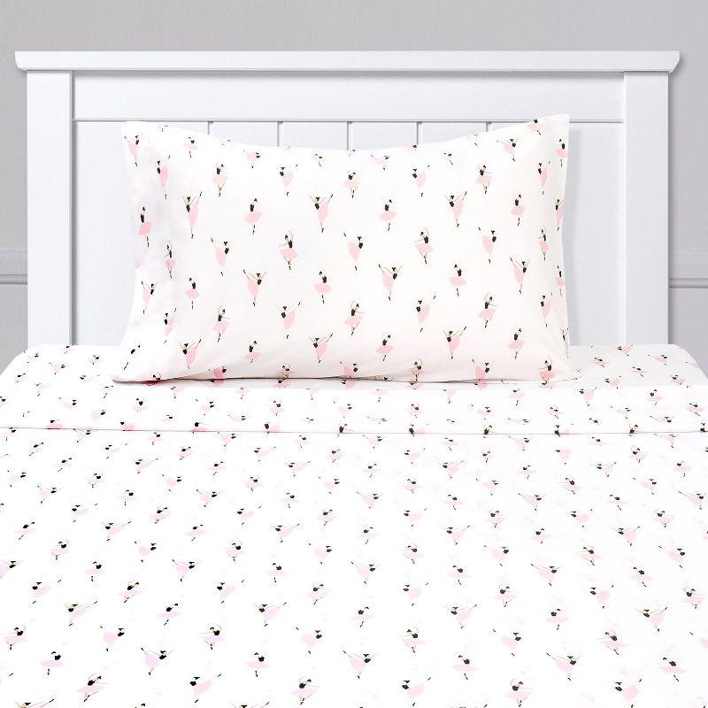 Sweet Home Collection Ballerina Bed Sheet Set