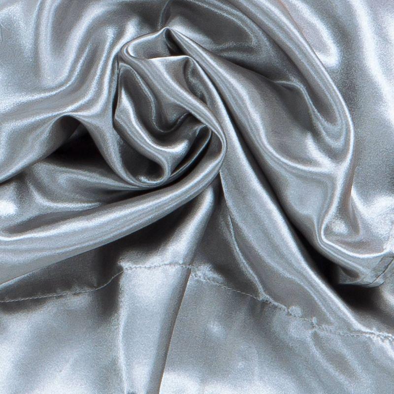 Queen Satin Sheet Set Silver - Belles & Whistles