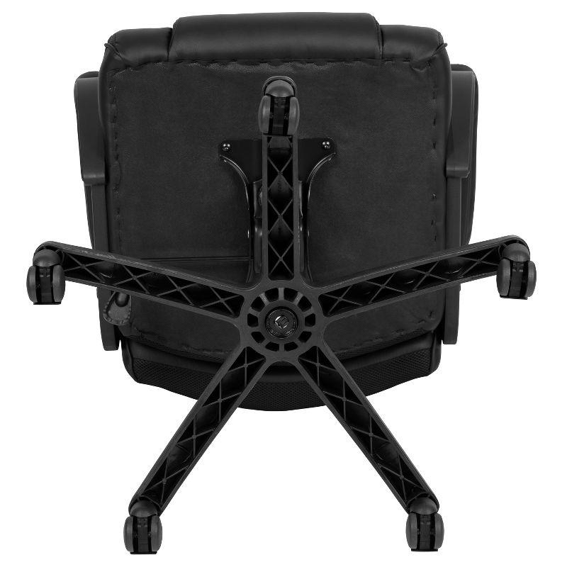 Flash Furniture Big & Tall LeatherSoft Ergonomic Office Chair with Padded Armrests