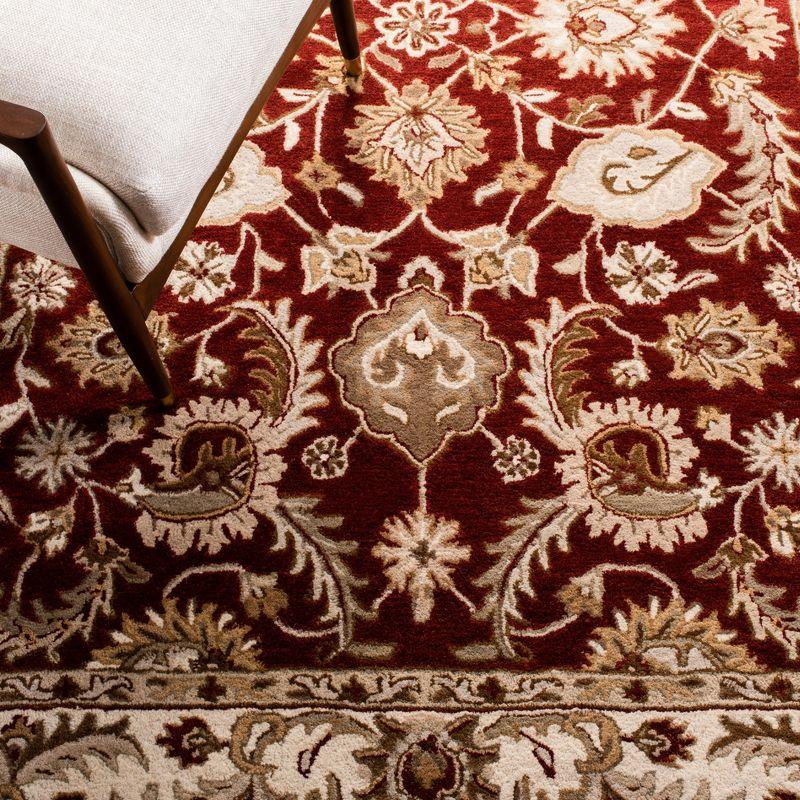 Royalty ROY244 Hand Tufted Area Rug - Red/Ivory - 8'x10' - Safavieh.